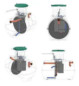 Септик Rostok Ground 6 Pro с горловиной 600 мм - PR (с дренажным насосом) 3